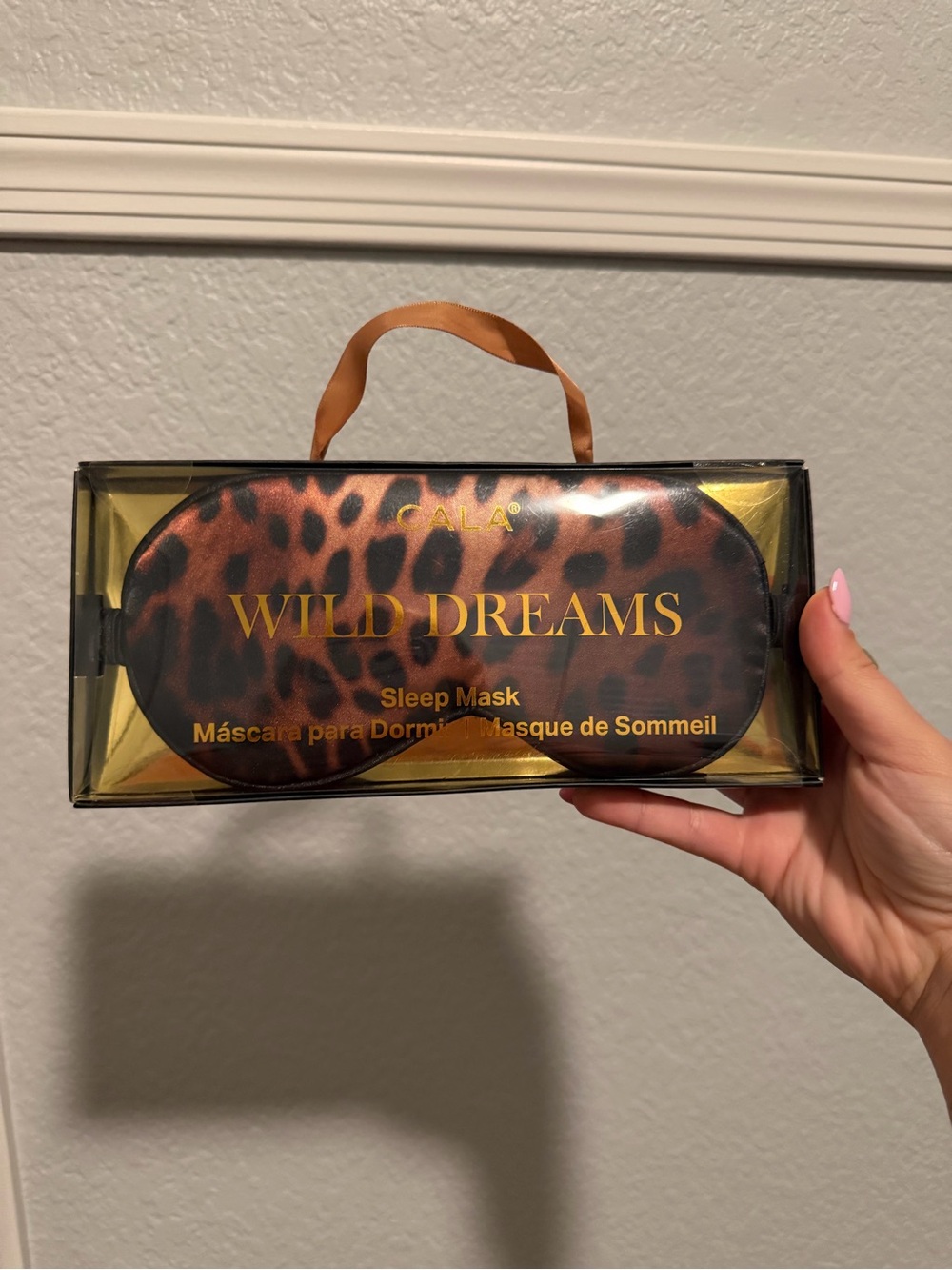 GALA Wild Dreams Leopard Print Sleep Mask - Brown